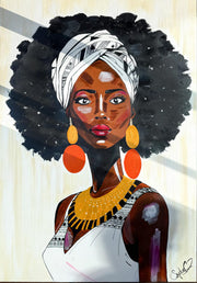 AFROSTYLE - African colours – The light she carries - Afrohaare -Locken
