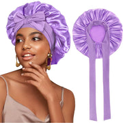 Satin-Schlafhaube für Locken & Afrohaar | Anti-Frizz